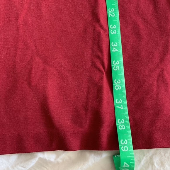 Deep red Talbots dress with stretch, size 10 - Picture 4 of 6